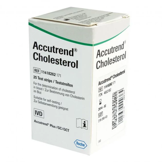 Accutrend Cholesterol tesztcsík 25×